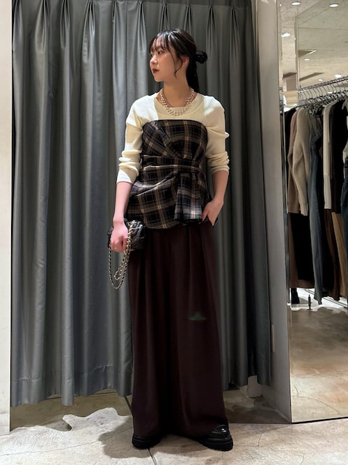 セール】起毛チェックビスチェ（その他トップス）｜DouDou（ドゥドゥ