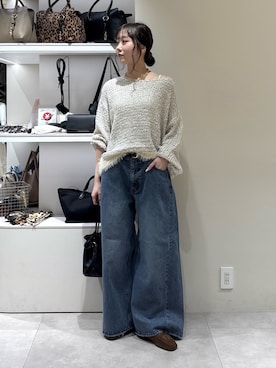 「DouDou（ドゥドゥ）のアイテム（パンツ）」を使った、doudousayakaさん（レディース・163cm）の秋コーディネート
