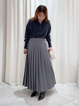 「BRIE LEON（ブリーレオン）のアイテム」を使った、かなさん（レディース・157cm）の秋コーディネート