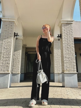 「AS KNOW AS plus（アズノゥアズプラス）のアイテム（キャミソール）」を使った、KYOKAさん（レディース・161cm）の夏コーディネート