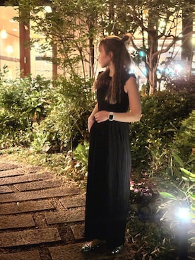 「AS KNOW AS plus（アズノゥアズプラス）のアイテム（オールインワン・サロペット）」を使った、KYOKAさん（レディース・161cm）の春コーディネート