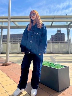 「AS KNOW AS plus（アズノゥアズプラス）のアイテム（ジャケット/アウター）」を使った、KYOKAさん（レディース・161cm）の春コーディネート