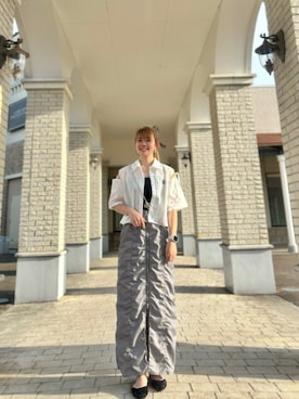 「AS KNOW AS plus（アズノゥアズプラス）のアイテム（PC・スマホグッズ/家電）」を使った、KYOKAさん（レディース・161cm）の夏コーディネート