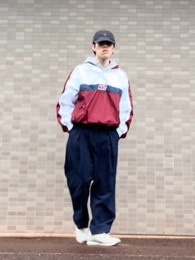 「大学生」｜「アイテム（ナイロンジャケット）」を使った、truth0924さん（メンズ・168cm）の春コーディネート