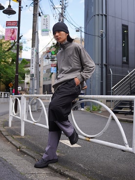 「MANASTASH（マナスタッシュ）のアイテム（スウェット）」を使った、yusuke061019さん（メンズ・173cm）の夏コーディネート