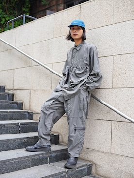 「MANASTASH（マナスタッシュ）のアイテム（帽子）」を使った、yusuke061019さん（メンズ・173cm）の春コーディネート