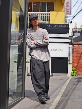 「MANASTASH（マナスタッシュ）のアイテム（帽子）」を使った、yusuke061019さん（メンズ・173cm）の夏コーディネート