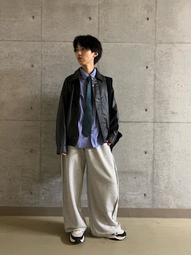 「アイテム（ブルゾン）」を使った、TAKEOさん（メンズ・172cm）の秋コーディネート