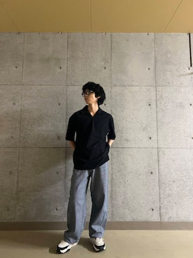 「バレルレッグデニム」｜TAKEOさん（メンズ・172cm）の夏コーディネート