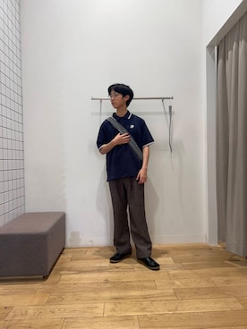 「ショルダーバック」｜TAKEOさん（メンズ・172cm）の春コーディネート