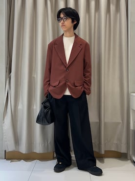 「レイヤードパンツ」｜TAKEOさん（メンズ・172cm）の秋コーディネート