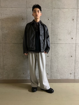 「SENSE OF PLACE by URBAN RESEARCH（センスオブプレイスバイアーバンリサーチ）のアイテム（シャツ/ブラウス）」を使った、TAKEOさん（メンズ・172cm）の秋コーディネート