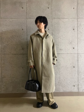 「アイテム（その他アウター、ベージュ系）」を使った、TAKEOさん（メンズ・172cm）の秋コーディネート