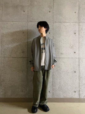 「秋のシャツ着こなし術」｜TAKEOさん（メンズ・172cm）の秋コーディネート