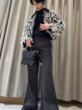「アイテム（ボストンバッグ）」を使った、TAKEOさん（メンズ・172cm）の秋コーディネート