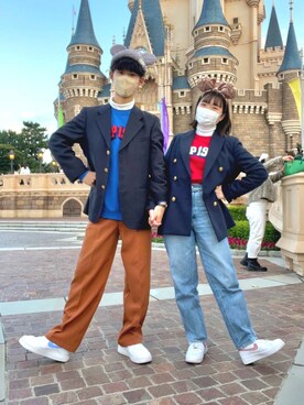 スーツジャケットを使った ディズニー の人気ファッションコーディネート Wear