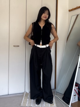 「サマーニット」｜chikazeさん（レディース・166cm・20代）の夏コーディネート
