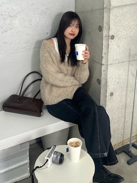 「CLEIO（クレイオ）のアイテム」を使った、chikazeさん（骨格ナチュラル・レディース・166cm）の冬コーディネート