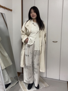 「hellam（へラム）のアイテム（トップス）」を使った、chikazeさん（レディース・166cm）の春コーディネート