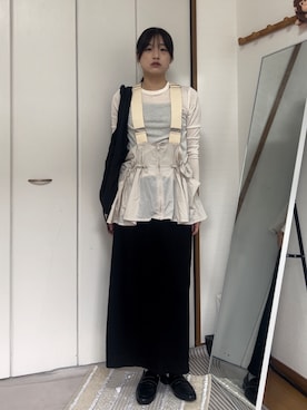 「select MOCA（セレクトモカ）のアイテム（スカート）」を使った、chikazeさん（レディース・166cm）の秋コーディネート