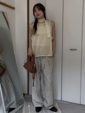 「NEUNA（ヌナ）のアイテム」を使った、chikazeさん（レディース・166cm）の夏コーディネート