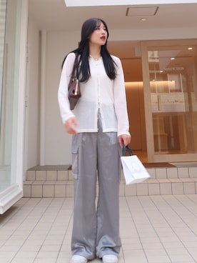 「SALTMINT（ソルトミント）のアイテム」を使った、chikazeさん（レディース・166cm）の春コーディネート