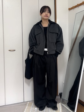 「hellam（へラム）のアイテム」を使った、chikazeさん（レディース・166cm）の秋コーディネート