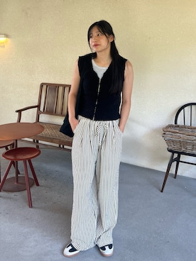 chikazeさん（骨格ナチュラル・レディース・166cm）の夏コーディネート