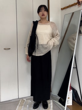 「select MOCA（セレクトモカ）のアイテム（スカート）」を使った、chikazeさん（レディース・166cm）の秋コーディネート