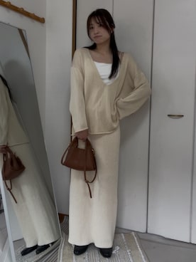 「NEUNA（ヌナ）のアイテム」を使った、chikazeさん（レディース・166cm）の春コーディネート