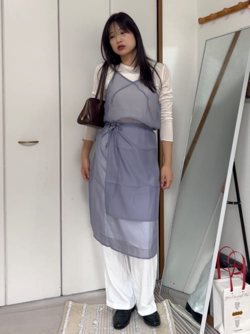 ナイロンラップレイヤードパンツ（スラックス）｜Didot.showroom（ディ