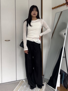 「chuclla（チュクラ）のアイテム（ショルダーバッグ）」を使った、chikazeさん（レディース・166cm）の秋コーディネート