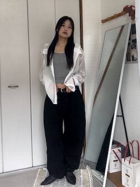 「アイテム（キャミソール）」を使った、chikazeさん（レディース・166cm）の夏コーディネート