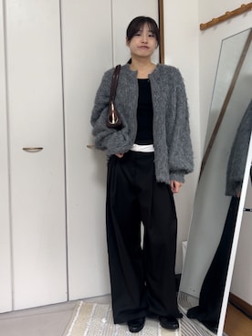 「UNE MANSION（ユヌマンション）のアイテム」を使った、chikazeさん（レディース・166cm）の秋コーディネート