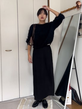 「select MOCA（セレクトモカ）のアイテム（スカート）」を使った、chikazeさん（レディース・166cm）の秋コーディネート