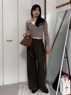 「NOGLE（ノグル）のアイテム」を使った、chikazeさん（骨格ナチュラル・レディース・166cm）の秋コーディネート