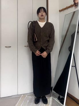 「select MOCA（セレクトモカ）のアイテム（スカート）」を使った、chikazeさん（レディース・166cm）の秋コーディネート