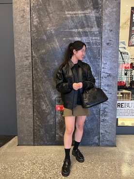 「#今日のコーデ」｜「アイテム（スタジャン）」を使った、ユウナさん（レディース・155cm）の秋コーディネート