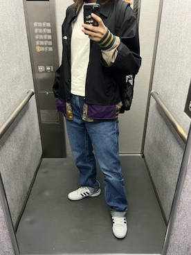「Champion（チャンピオン）のアイテム（ジャケット/アウター）」を使った、タヌキさん（レディース・164cm）の春コーディネート