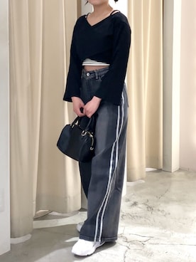 「韓国コーデ」｜「アイテム（キャミソール）」を使った、はのさん（レディース・153cm）の春コーディネート