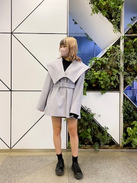 「152cm」｜「アイテム（その他アウター）」を使った、はのさん（レディース・152cm）の秋コーディネート