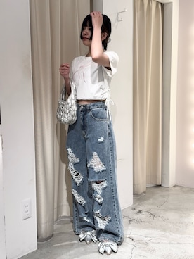 「韓国コーデ」｜「アイテム（パンプス）」を使った、はのさん（レディース・153cm）の夏コーディネート