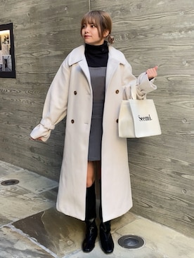 「one after another NICE CLAUP（ワンアフターアナザーナイスクラップ）のアイテム（その他シューズ）」を使った、はのさん（レディース・153cm）の秋コーディネート