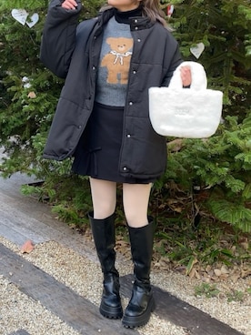 「nice claup」｜はのさん（レディース・153cm・20代）の冬コーディネート