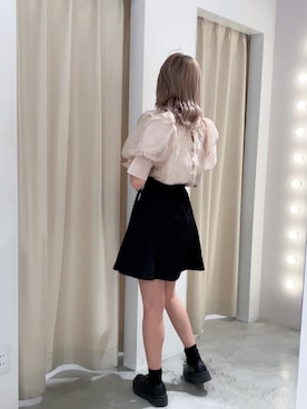 「one after another NICE CLAUP（ワンアフターアナザーナイスクラップ）のアイテム」を使った、はのさん（レディース・152cm）の夏コーディネート