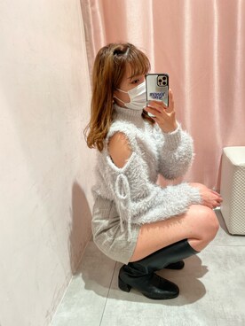 かのん【154cm 骨格ストレート】さん（レディース・155cm）の冬コーディネート