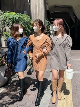 「秋🍁コーデ」｜かのん【154cm 骨格ストレート】さん（レディース・155cm）の秋コーディネート