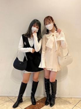 「ほめられ本命コーデ」｜かのん【154cm 骨格ストレート】さん（レディース・155cm）の冬コーディネート