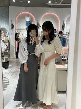 かのん【154cm 骨格ストレート】さん（レディース・155cm）の夏コーディネート