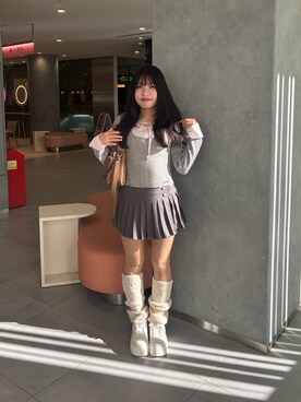 かのん【154cm 骨格ストレート】さん（レディース・154cm）の冬コーディネート